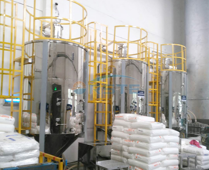 Material Area (Material Silos) of Central Feeding System